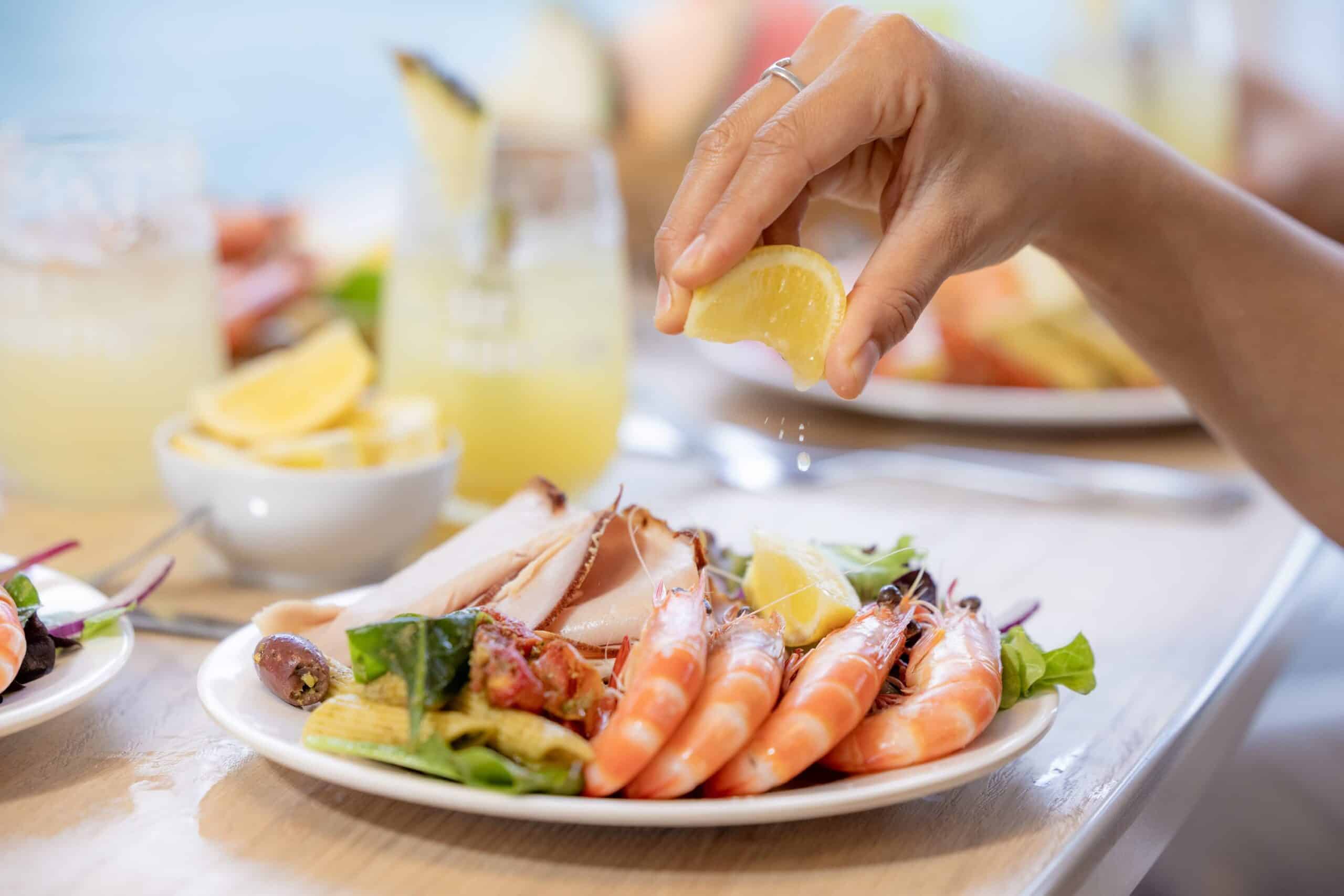 The Tour - Moreton Island & Tangalooma wrecks guided tour 4 Cocktail lunch prawns